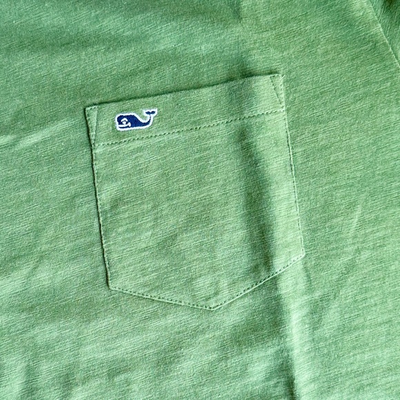 Vineyard Vines Large Lightweight Cotton Crewneck Tee Olive Green - Picture 4 of 9